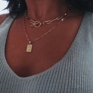 Gold Filled Paperclip Toggle Necklace/Choker